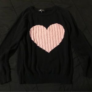 Sold - Pink heart sweater